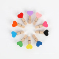 Nouveau design Mini pinces à linge en bois Clips d&#39;artisanat colorés